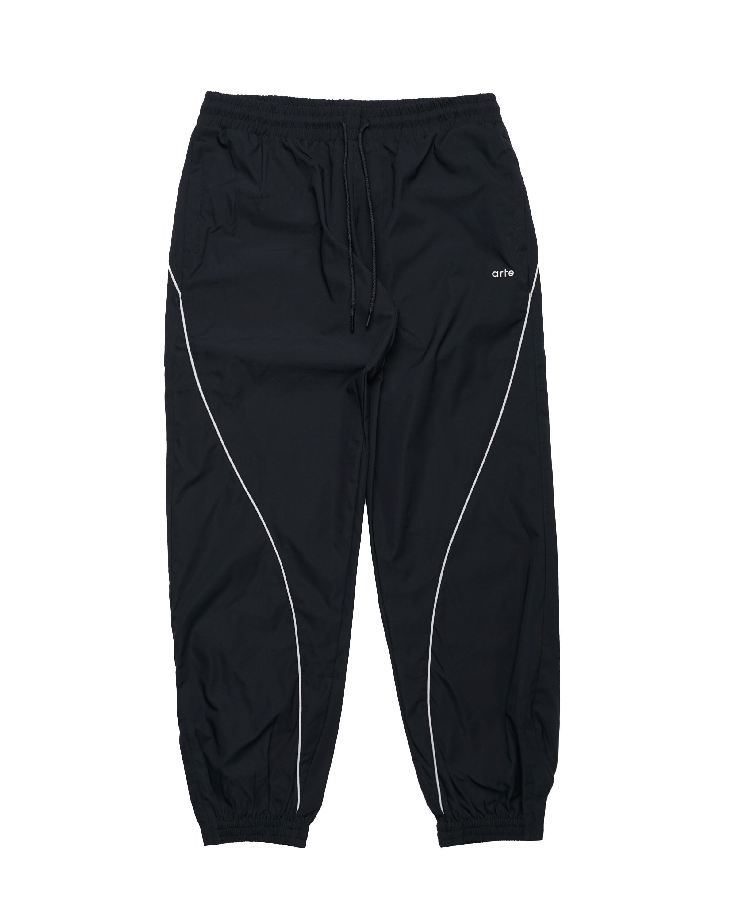 Black and grey track pants on sale